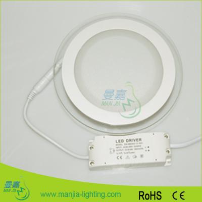 China 6w / 12w / 18w Led Recessed Ceiling Panel Lights Round Led Panels for sale