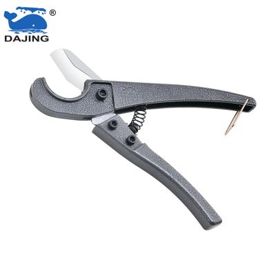 China DAJING Triangle Real 4-PTFE Cutting Sharp Blade Coated Hape Pipe Cutter Aluminum Alloy Handle Manual DIY Tool Quick Cutting Scissors for sale