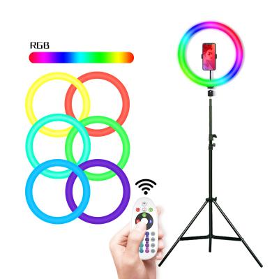 China ABS+Platsic RK42 RGB USB 12 Inch Ring Light with Remote Shutter Photography Studio Lighting for Tik Tok Youtube Vlog LED Fill Light for sale