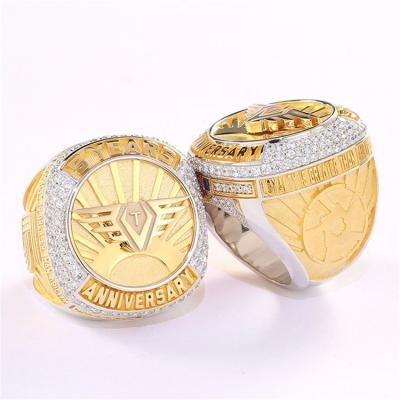 China Custom Business Ring Casual/Sporty 925 Sterling Silver Rewards Souvenir Anniversary Ring for sale