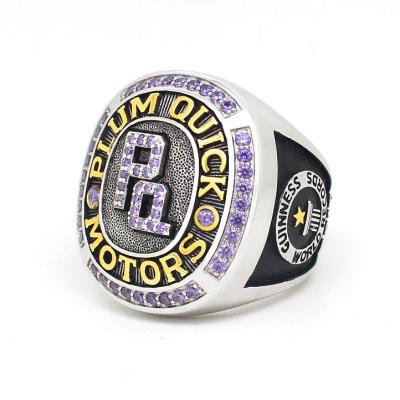 China Custom Personalized Casual/Sporting Personal Memorial Ring Gift Gold and Silver Ring for sale