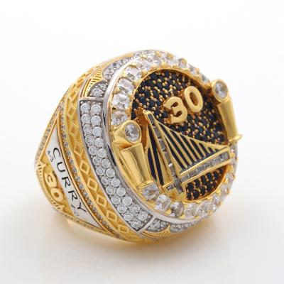 China Golden State Warriors NBA2018 Hot Selling Casual/Sports High Quality 925 Sterling Silver Copper Championship Ring for sale