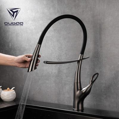 China Good Quality Long Sense UK Style Style Neck Touch Sense Silicone Hose Kitchen Faucet for sale