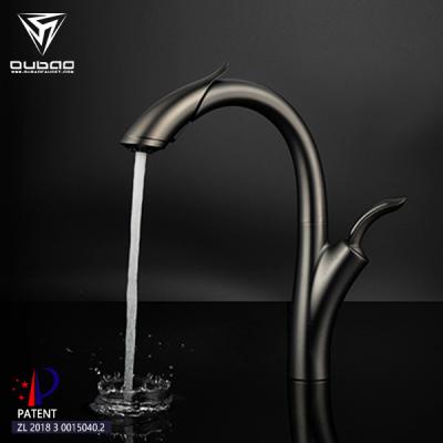 China Other New Pull Out Gun Black Plated cUPC Kitchen Mixer Tap for sale