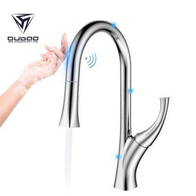 China Latest Sense Faucets Invention Touch Automatic Kitchen Mixer Water Faucet Pull Down Sensor Kitchen Faucet for sale