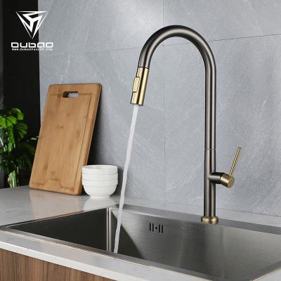 China Pull Out Spray Modern Easy Install Home Stainless Sink Pull Out Kitchen Faucet With Sprayer for sale