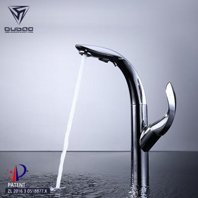 China Modern Thermostatic Faucets Single Lever Brass Chrome Pull Out Kitchen Faucet For Kitchen Sink for sale