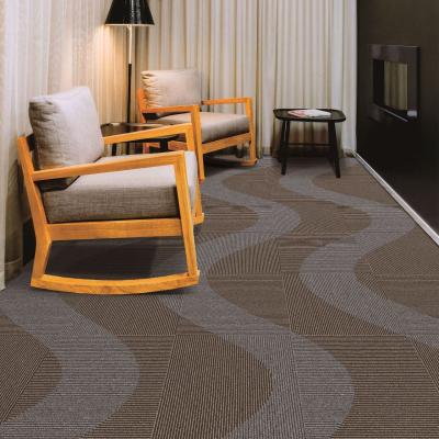 China High Quality Washable Luxury Removable Carpet Tiles 50x50cm Office Modular Carpet for sale