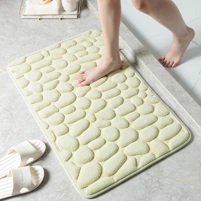 China Hot Sale Washable Bathroom Washable Non Slip Washable Memory Foam Water Absorption Bath Mats for sale