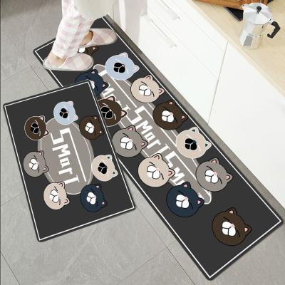 China Anti Fatigue PVC Polyurethane Foam Kitchen Floor Mat Anti-Slip Comfort Mat For Kitchen Washable for sale