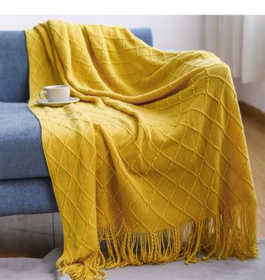 China European and American street blanket sofa fashion street knitting blanket prepare to do air-conditioned blanket for nap for sale