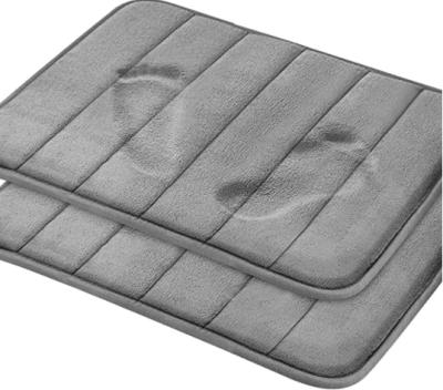 China Washable Memory Foam Washable Bath Mat Large Size 50 x 80 cm, various sizes, soft and super water absorption, non-slip, thick, machine wash for sale