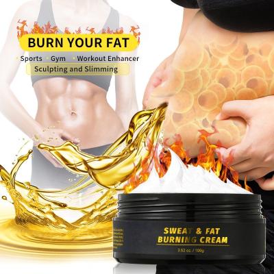 China Custom Caffeine Fat Slim Belly Weight Loss Ginger Coconut Oil Shea Butter Lipo Burner Hot Sweat Enhancing Cream Firming Slimming Cream for sale