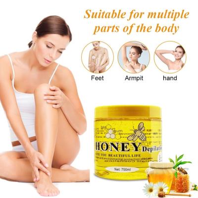 China Honey Wax Painless Hair Removal Wax Hair Removal Depilation Wax Body Arms Legs Organic Soft Area Private Armpit Waxing Painless Hair Removal Wax for sale