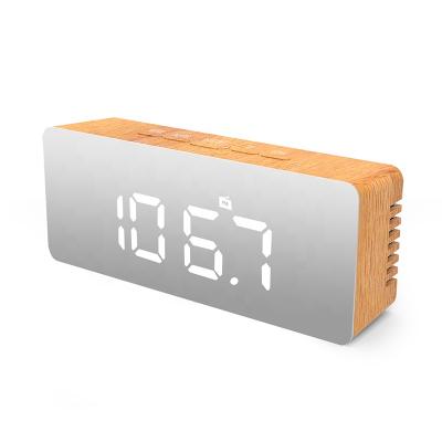 China Wholesale Hot Sale Digital Style LUMINOVA Mirror Clock Korean Factory Popular Radio Clock for sale