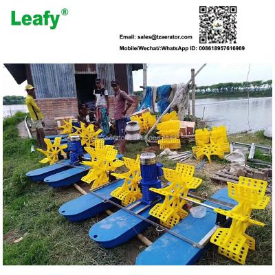 China Fish Shrimp Cultivating India Ecuador Americashrimp Fish Pond Aeration High Quality South Fish Pond Paddle Wheel Aerator etc. in large tanks for sale