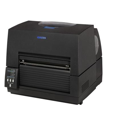 China Black and white Citizen CL-S6621thermal printer with a large print width is a large wide format barcode label printer for wide media for sale