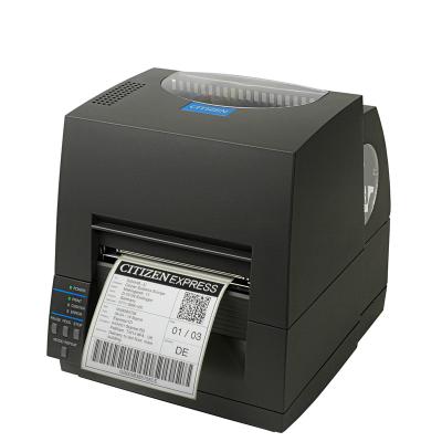 China Black and white Citizen CL-S621 with using both thermal and thermal transfer method direct desktop barcode label printer for retail for sale