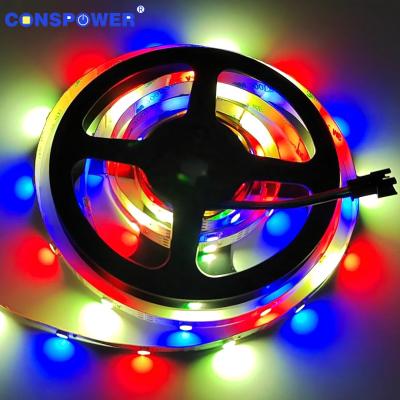 China Landscape 30LEDS SK6812 5050 RGBW Ra90 4 IN 1 Digital RGBW Strip 5V 10mmPCB Color Strip Addressable Led Strip Manufacturer for sale