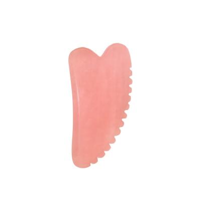 China Face Lift Board Facial Massager Tool Custom Logo Powder Crystal Jade Comb Gua Sha Stone Wholesale 100% Natural Face Healthcare Massage for sale