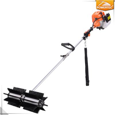 China Construction worksÂ   POWERTEC 52cc 2.2Kw Gasoline Small Cleaning Sweeper for sale