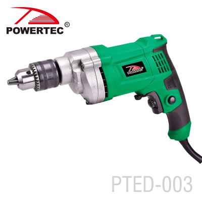 China Wood / Steel POWERTEC 2 Grades Speed ​​Regulation Electric 580w Hand Drill for sale