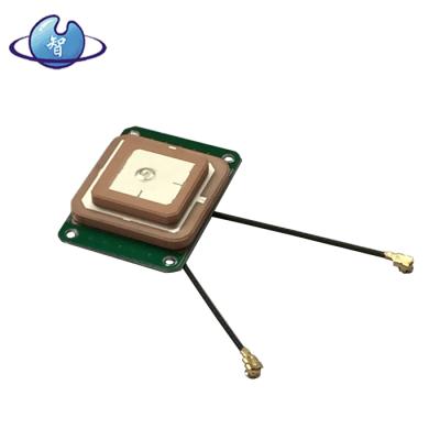 China Beidou Generation One Double Layer 1616 Antenna 1616 Thickness 2492Mhz 6mm GPS Transmit Integrated Antenna AK513 for sale