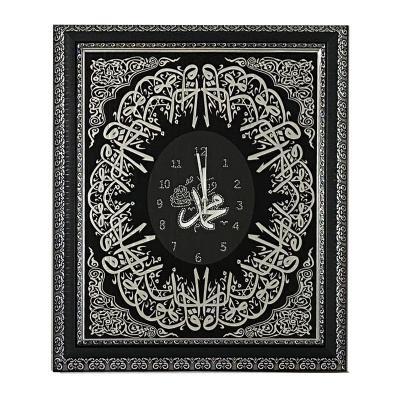 China Hotel Manufacture Hot Selling Diamond Clock Photo Islamic Muslim Picture Frame For Home Decoration for sale