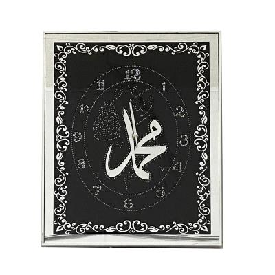 China Muslim Wall Decor Diamond Clock Frame Hotel Manufacture Clock Frame For Picture for sale