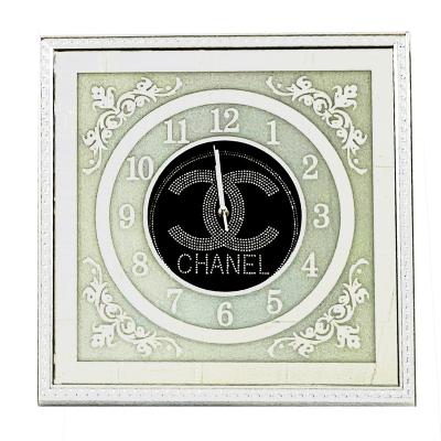 China Wholesale cheap hotel picosecond picture frame factory diamond clock picture frame for decoration for sale