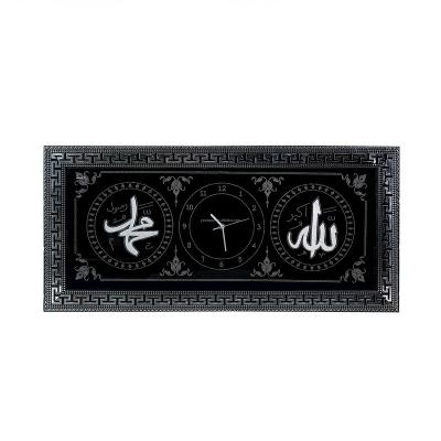 China Diamond Wholesale Muslim Clock MDF Wooden Frame for Hotel Wall and Living Room for sale