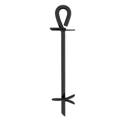 China For Vineyard Black Powder Coated Ground Anchor Ground Anchor For Dog for sale