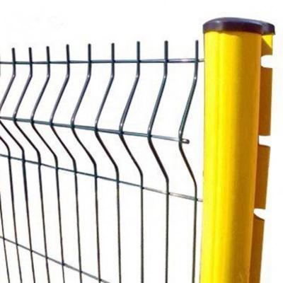 China Easily Assembled PVC Coated Welded Bending Fence / Wire Mesh Triangle Wire Mesh Fence for sale