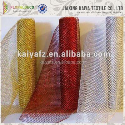 China Shrink-Resistant Wire Netting Mesh Fabric For Flower Wrapping for sale