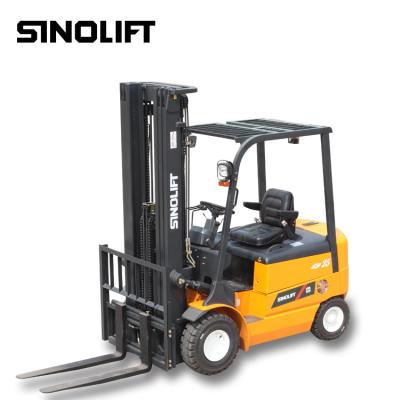 China Building Material Stores Sinolift Four Wheel Electric Forklift 3 Ton Porcelain With CE for sale