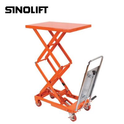 China Hot Building Material Stores CYTS Double Scissor Table Forklift for sale