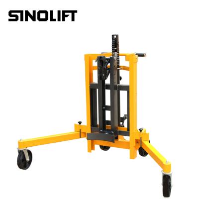 China Sinolift DT400C Ergonomic Hydraulic Oil Drum Manipulator 1120x1220x900mm for sale