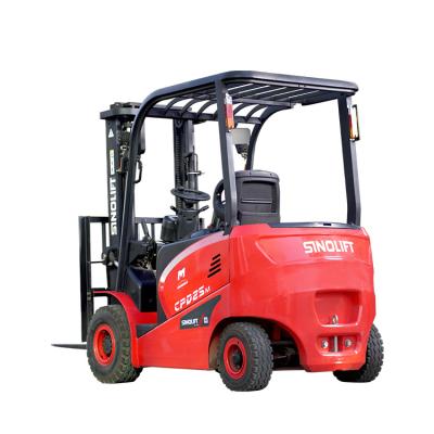 China High Efficiency Sinolift CPD20M CPD25M Upgrade Double Cylinder Battery Balanced Forklift for sale