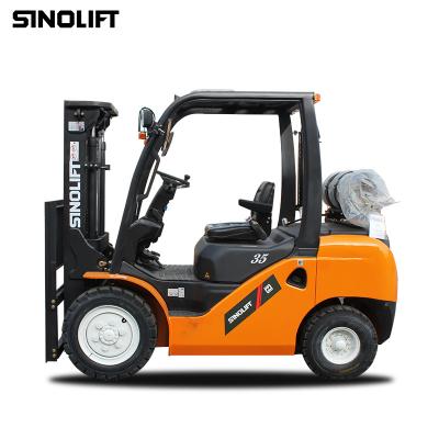 China Construction worksÂ   Sinolift CPYD SERIES 3.5 TON Dual Fuel Forklift For LPG /Gasoline for sale