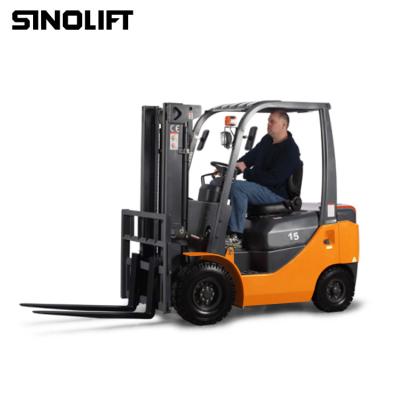 China Construction material stores SINOLIFT CPCD15G-W11.5ton new generation diesel counter balance forklift for sale