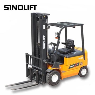 China Building Material Stores SINOLIFT DPC Series 1-3T Four Wheels Portable Electric Forklift for sale