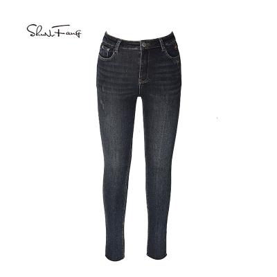 China Breathable Shunvfang Amazon Hot Sales Newcomers Plus Size Skinny Jeans Women Jeans Pants And Jeans for sale