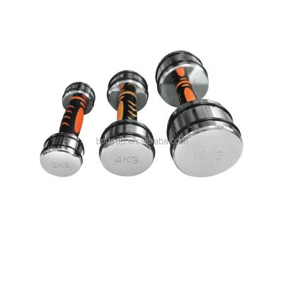 China High Quality Chromed Steel Dumbbell With TPR Handle for sale