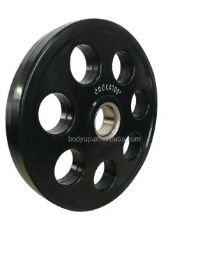 China cast iron & High quality 7 hole color rubber weight rubber plate for sale