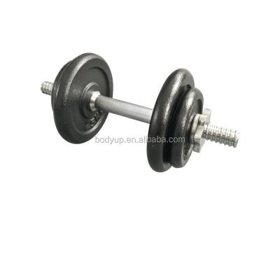 China cast iron & Steel Black Painted Dumbbell Set for sale