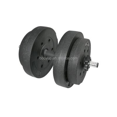 China pp & Cement Plastic Cement Dumbbell Set for sale