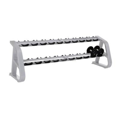 China Wholesale High Quality Commercial Steel Tube Use 2 Rows Dumbbell Rack for sale