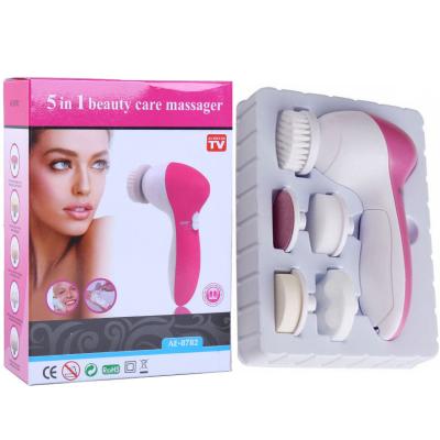 China Acne Treatment 5 In 1 Waterproof Facial Cleansing Brushes Most Popular Private Label Exfoliator Face Cleansing Brush for sale