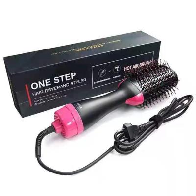 China Amazon Hair Hit 1200W Wholesale Professional Hot Brush Dryer Ionic Comb One Stage Hot Airbrush Hair Dryer for sale