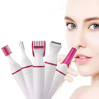 China 5 in 1 Wholesale Cheap Price Facial Hair Removal Trimmer Women Depilator Hair Remover Hair Epilator for sale